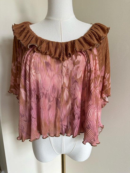 Free People Tops - NWOT Free People Pleated Blouse- Small